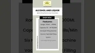 CROWN Packaging Solutions' Semi-Automatic Alcohol & Liquor Bottle Filling Machine!