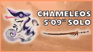Chameleos 5'09'' Solo - New Rathalos Longsword with Element Exploit (No Buddies) | MH Rise