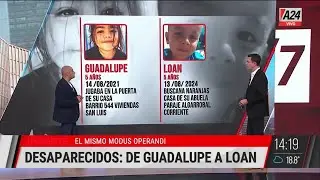 🚨 Las coincidencias entre la desaparición de Guadalupe Lucero y Loan Danilo Peña