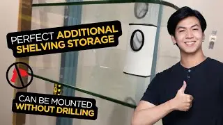 Floating Shelf can also be mounted WITHOUT Drilling! 😱 | Works on ANY Post or Pillar | CondoMounts