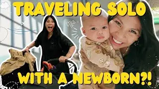 Traveling Alone with a Newborn&hellip; Again?! (My No-Stress Routine)