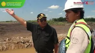 Plt. Dirjen Lahan dan Irigasi Tinjau Langsung Progres Cetak Sawah di 3 Desa Kabupaten Pulang Pisau