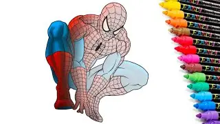 Spider-Man Coloring Pages | Classic Spider-Man | Avengers Spiderman Coloring Book [NCS]