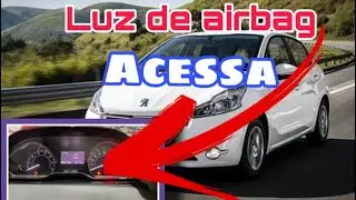 Luz airbag acessa Peugeot 208,2008