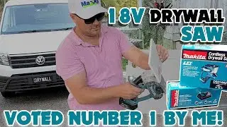 The 18v Makita Drywall Cutting Saw is the easiest way to cut Drywall
