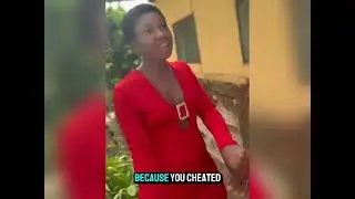 She cheated on her boyfriend and told him  😳😳 #ghana #ghanamovies #trending 