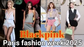 BLACKPINK PFW SW25 || 🔥🔥🔥#lisa #jisoo #jennie #rose #blackpink #pfw25 #parisfashionweek 