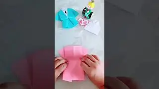 Cute Paper Dress Craft 👗 | Easy Origami Paper Craft#diy