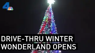 Magical Winter Wonderland Drive-Thru Lights Up Costa Mesa | NBCLA