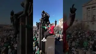 The Philadelphia Eagles SBLIX Parade Experience 🤩 #shorts