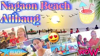 Nagaon, Alibaug Beach Visit via M2M ferry 😍 #alibaugh #nagaon #m2mferry #mumbaitouristplace #mumbai