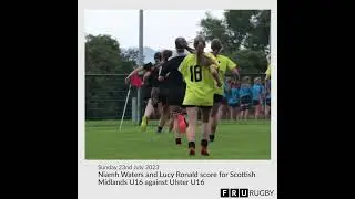 2023 07 23 Niamh Waters and Lucy Waters score for Scottish Midlands U16
