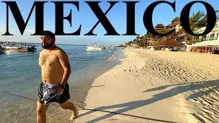 Playa Del Carmen Now | 7 AM City & Beach Walk | MEXICO 🇲🇽