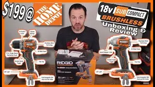 Ridgid Subcompact Power Drill Set Home Depot Deal! | Tool Unboxing & Review