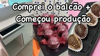 BALCÃO NOVO DA LOJA CHEGOU E COMECEI A PRODUÇÃO PARA REINAUGURAÇÃO 🙌🏻🩵
