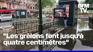 Un important orage de grêle s'est abattu sur l'ouest de l'Île-de-France