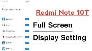 Redmi Note 10T How To Use Full Screen Display | Redmi Note 10T Full Screen Display Kaise Kare