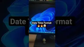 Date Time Format🔥|  Day-0164 | Windows Tips #window #techreels #reel #short #windows11tips