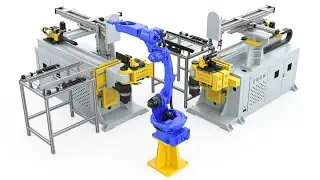 STM oil tube bending line all electric CNC bender with manipulator doblado de tubos de aceite