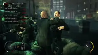 Hitman: Absolution HD PS4 - Train Station Mass Murder Massacre (Point Shooting Cops AND Civilians)