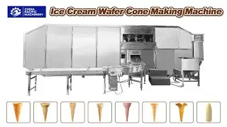 Fully Automatic Torch Type Wafer Cone Production Line Installation Test Production On Customer Site