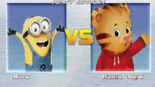 Dave the minion vs daniel tiger ( an epic fight! )