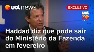 Haddad sinaliza sa&iacute;da da Fazenda do governo Lula em fevereiro e defende transi&ccedil;&atilde;o planejada