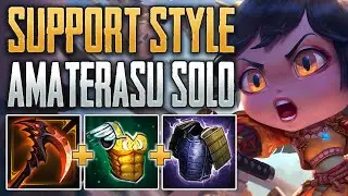 THE SUPPORT STYLE SOLO! Amaterasu Solo Gameplay (SMITE Conquest A-Z)