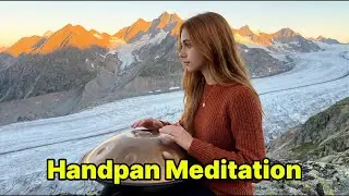 🌲Mountain Solitude & Peace | 1 Hour Handpan & Acoustic Guitar | Lake Moraine Canada