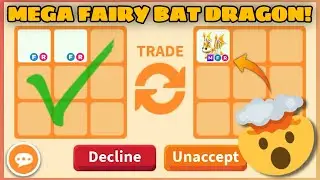 OMG 😱😱 THE FIRST EVER MEGA FAIRY BAT DRAGON? THEY HIT ACCEPT BUT I THINK THIS A BIG LOSE in Adopt me