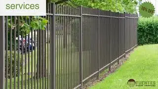 Wooden and Metal Fence - Fuentes Fence Company (470) 505-4482