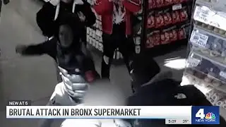 NYC supermarket beatdown caught on camera