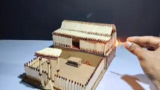 Как развести огонь из спичек 🔥 | Творческий дом своими руками из спичек