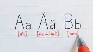 Learn how to neatly write & correctly spell German letters | The ultimate handwriting tutorial