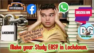 # Make your study Easier in Lockdown.
