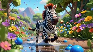 The Zebra&rsquo;s Colorful Stripes | Fun Zebra and Colors Song | Nursery Rhyme About Animals and Colors