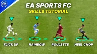 EA SPORTS FC MOBILE | ALL NEW SKILL MOVES | Ft. RAINBOW, STEP OVER, ROULETTE, FAKE SHOT