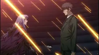 Caster Death Scene SAD but EPIC Intro From Gilgamesh (Fate/Stay Night 2006 Original)