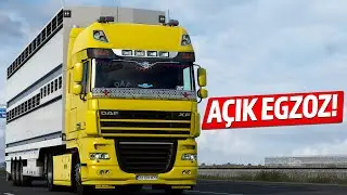 Açık Egzozlu DAF XF 105 Motor Sesi (çok bağırıyor!) ETS 2 - 1.40