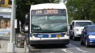 MTA NYCT Bus: 2012 Nova-LFSA Artic Q44 Limited Bus #5906 at 35th Ave-Union St