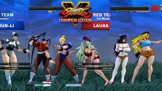 Street Fighter V CE Cammy/Ibuki/Chun Li vs Laura/Kolin/Poison PC Mod