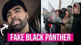Fake Black Panther EXPOSED Using Black People to Defend Illegals Against ICE Immigration Crackdown