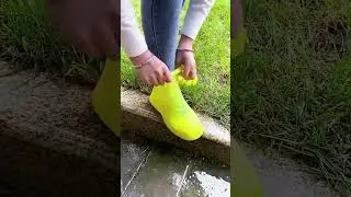 Reusable Silicone Shoe Cover S/M/L Waterproof Rain Shoes Covers Outdoor Camping Slip-resistant