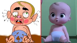 The Boss Baby Funny Drawing Meme | Back in Business | No More Boss Baby Drawing Meme 