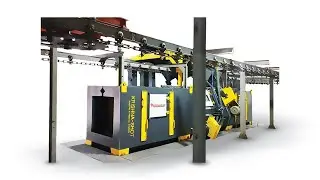CLOSED LOOP CONTINUOUS HANGER TYPE SHOT BLASTING MACHINE