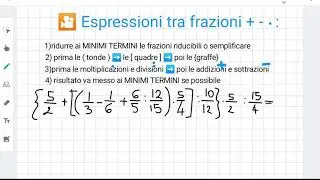 GV Prof _ 2m* Espressioni con frazioni con le 4 operazioni