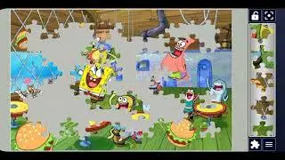 SpongeBob SquarePants Revenge of  Flying Dutchma scene depicting the Krusty Krab with burgers 🍔🌮//