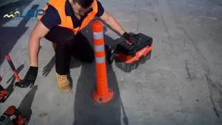 LSP Safety Products - Flexible Bollard Installation