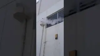 Steam blowing from boiler room condensate tank