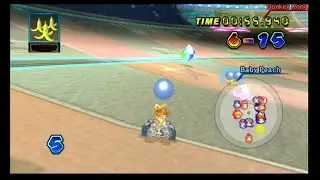 Mario Kart Wii Ballon Battle (10 Win Count) Karts Only CPU Hard Aggressive Items With Baby Daisy